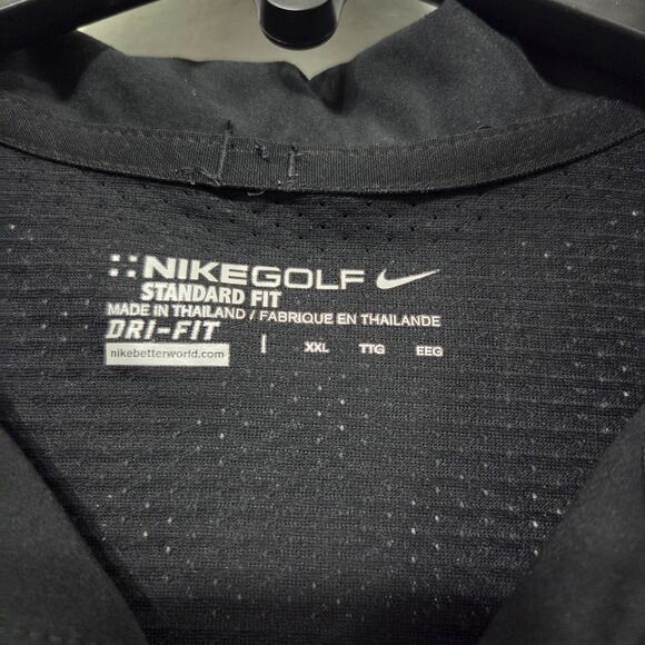 Nike Golf Dri-FIT Black Polo Shirt Men’s XXL Standard Fit Performance - Picture 4 of 8